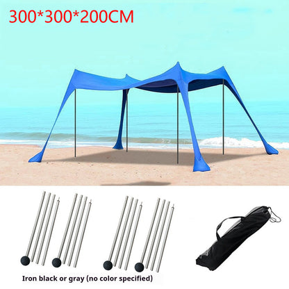 Beach sun shade arbor