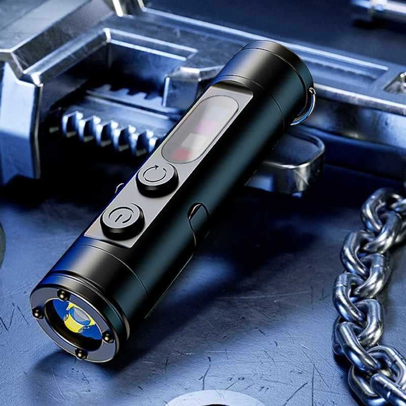 Keychain Flashlight Car Small Portable Strong Light Magnetic Suction