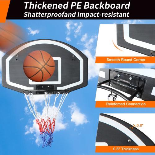 Wall-mounted Basketball Stand, Impact-resistant Backboard, Foldable And Durable