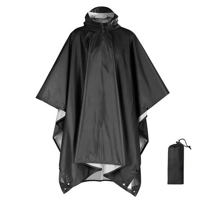 Waterproof Hooded Rain Coat/Poncho: Lightweight, for Outdoor Hiking/Fishing/Climbing (Unisex)