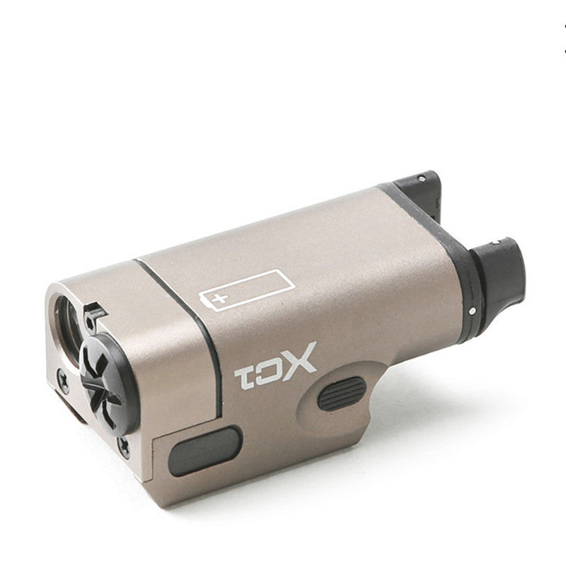 Mini flashlight helmet light