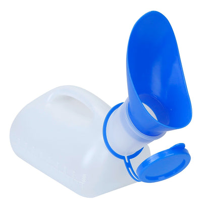 Unisex Potty Urinal Bottle 33.8OZ Emergency Urinal Device Portable Male Female Toilet With Lid Funnel For Car Camping Travel Hospital Outdoor