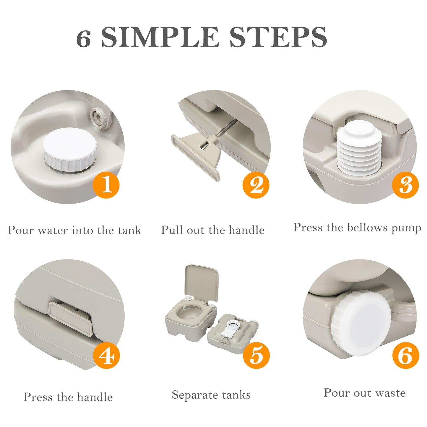 Outdoor Toilet With 41x36x30cm T-flush