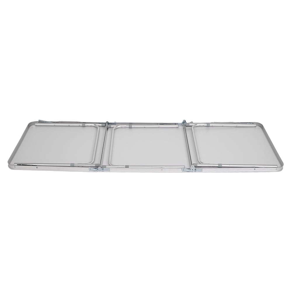 6ft Silver Outdoor Folding Table Aluminum Alloy Rectangular  50kg