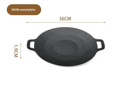Japanese Medical Stone Barbecue Plate Household Non-stick Smoke-free