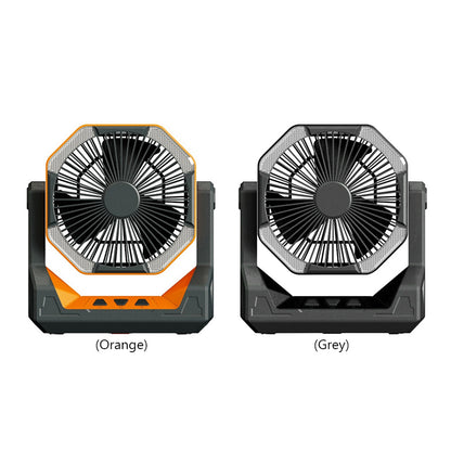 8000mAh Telescopic Wireless Electric Fan Outdoor Camping Fan USB Charging Portable Emergency Power Bank 4-speed Camping Supplies