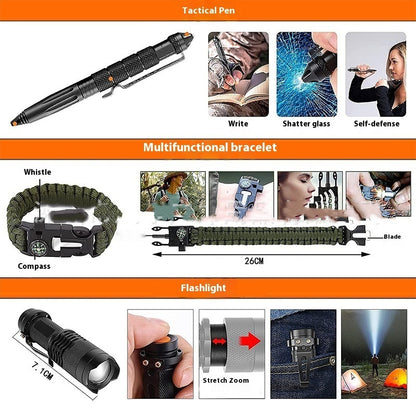 Outdoor Camping First Aid Kits Survival Tools Suit