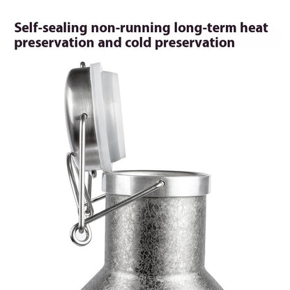 Large Capacity Outdoor Portable Stainless Steel Thermal Pot