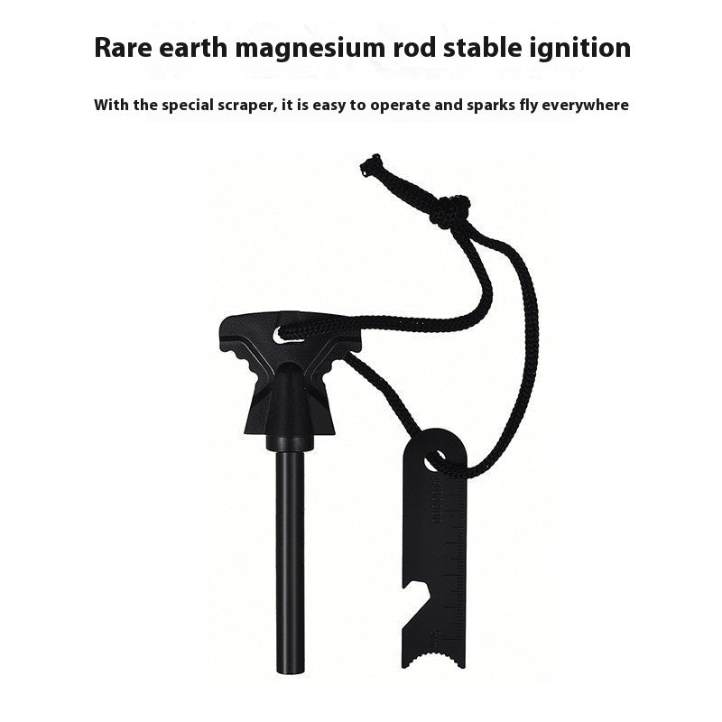 Outdoor Butterfly-shaped Point Firestone With Doctor Blade Bottle Opener Survival Tool