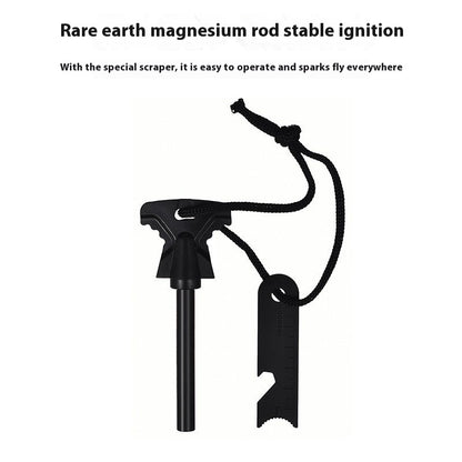 Outdoor Butterfly-shaped Point Firestone With Doctor Blade Bottle Opener Survival Tool