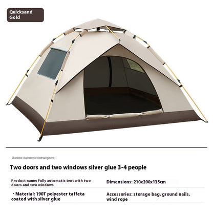 Silver Pastebrushing Sun-proof Portable Foldable Installation-free Outdoor Tent
