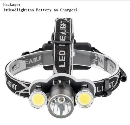 6000 Lumen Headlamp XML T6+2COB LED Powerful Led Torch 18650 Rechargeable Lantern