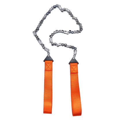 Outdoor hand zipper saw pocket chain saw garden tools 11/16/33 teeth 24 inch portable camping survival wire saw