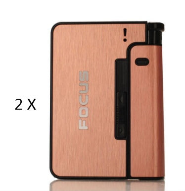 Aluminum alloy  flame automatic cigarette case