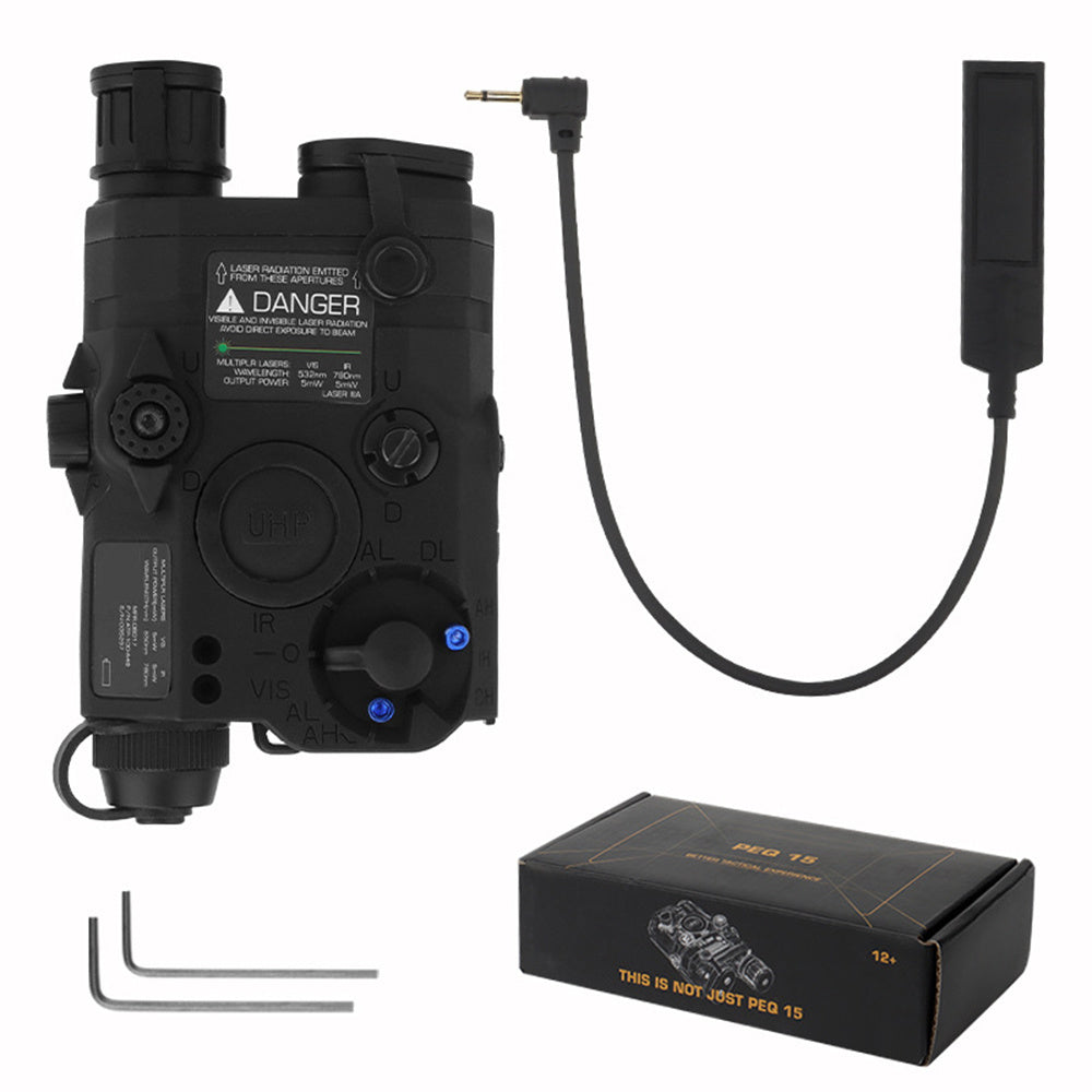 New Original PEQ-15 Full-featured Simulation 2023 Weapon Light Infrared Illuminator Infrared Laser And Visible Light Laser