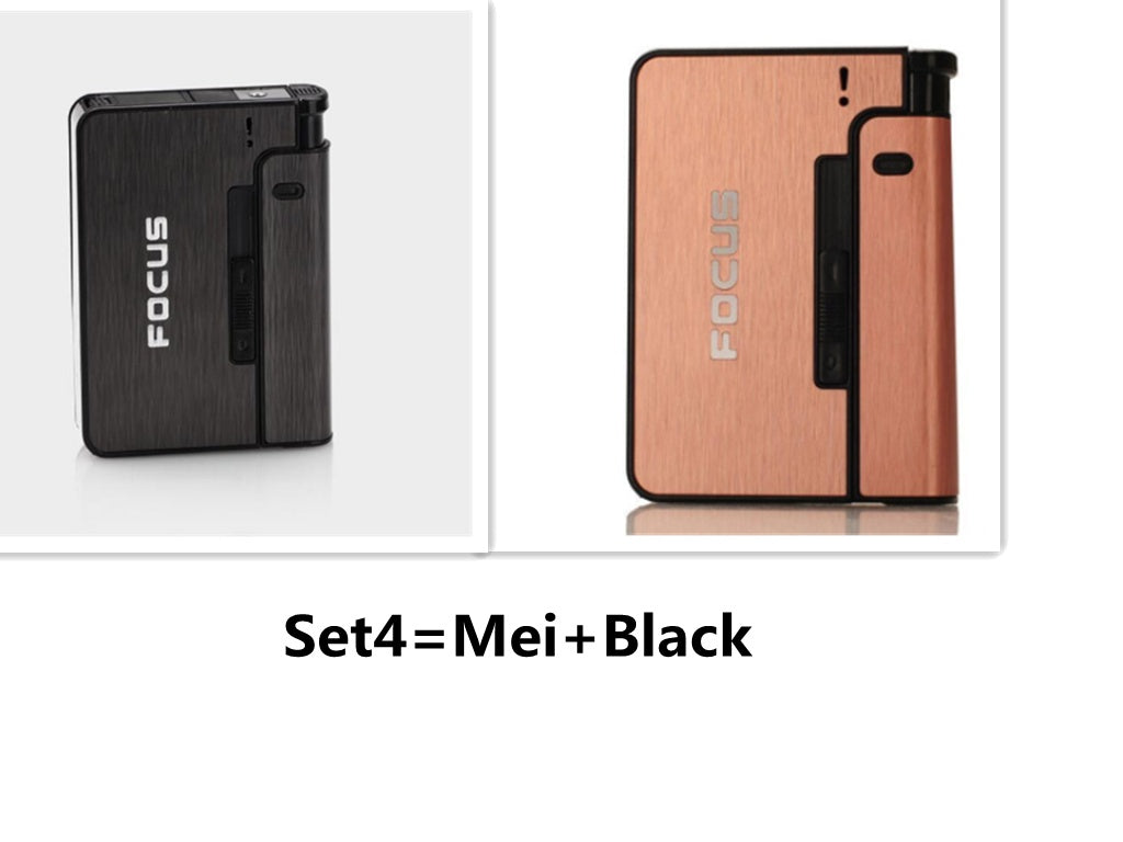 Aluminum alloy  flame automatic cigarette case