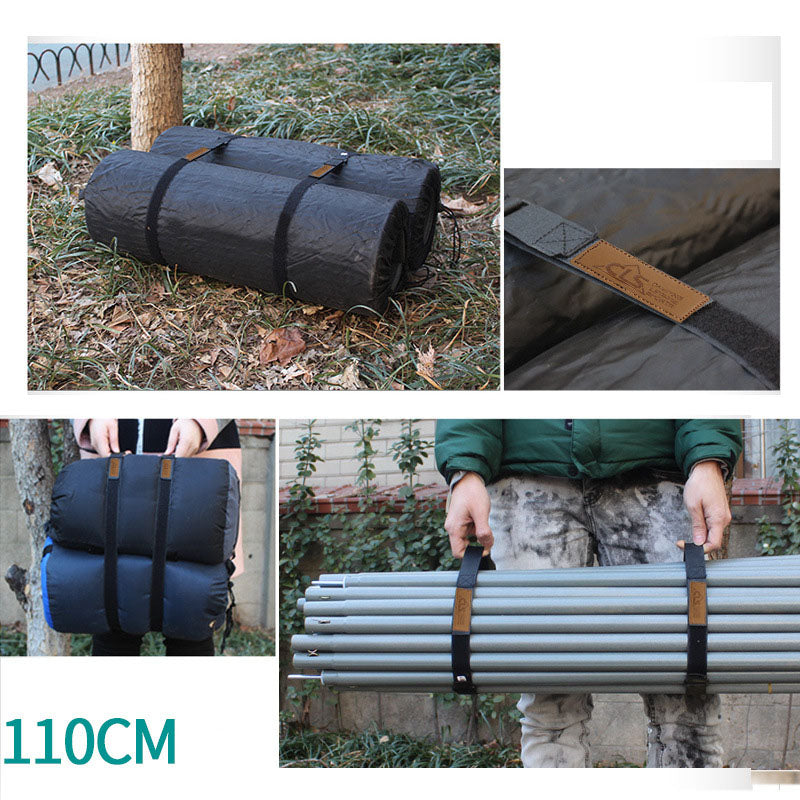 Outdoor Camping Straps With Travel Equipment Luggage Tent Canopy Storage Strapping Straps Velcro Straps 2 Packs