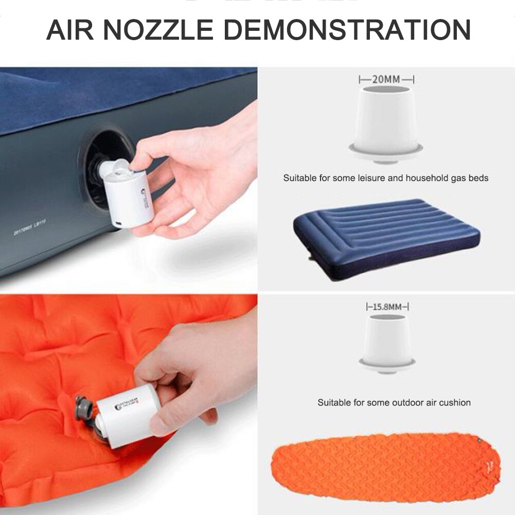 Camping Tiny Pump Air Light Inflatable Pump Flextailgear Ultralight USB Charging Mini Electric Outdoor Air Pump 3 Modes Supplies