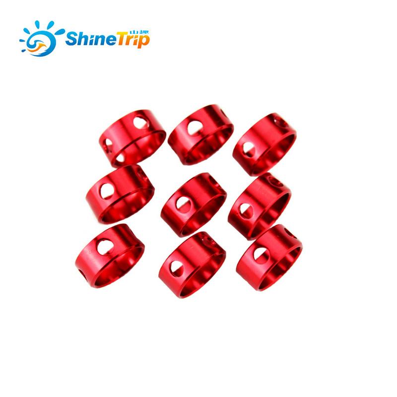Shinetrip  10pcs /Lot  Tent Wind Rope Round Regulating Buckle Camping Cord Tensioners Outdoor Fixing Ring