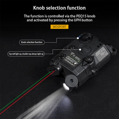 New Original PEQ-15 Full-featured Simulation 2023 Weapon Light Infrared Illuminator Infrared Laser And Visible Light Laser