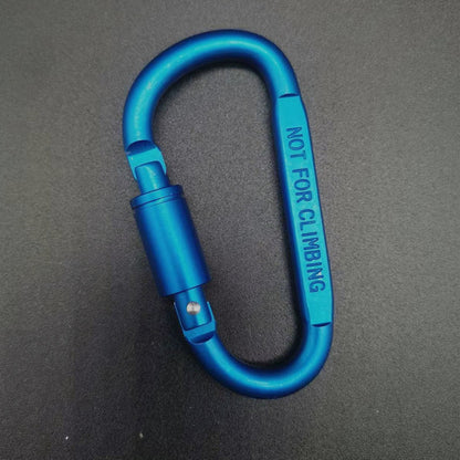 D-type Carabiner High Quality Bold 8cm Flat With Lock