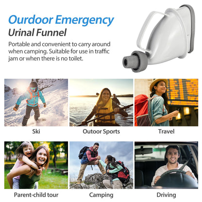 1Pc Unisex Potty Pee Funnel Emergency Urinal Device Portable Male Female Toilet For Car Camping Travel Outdoor