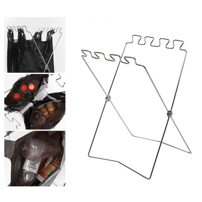 Outdoor Garbage Bag Bracket Sundries Storage Rack Hanger Foldable Portable Storage Bracket