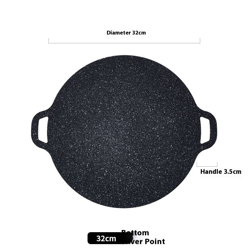 Japanese Medical Stone Barbecue Plate Household Non-stick Smoke-free