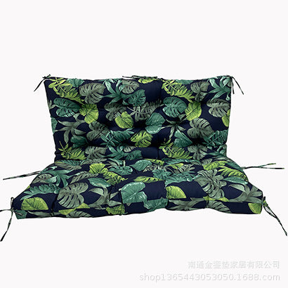 Outdoor 2/3-seater bench/swing cushions: thickened, with backrest, waterproof.