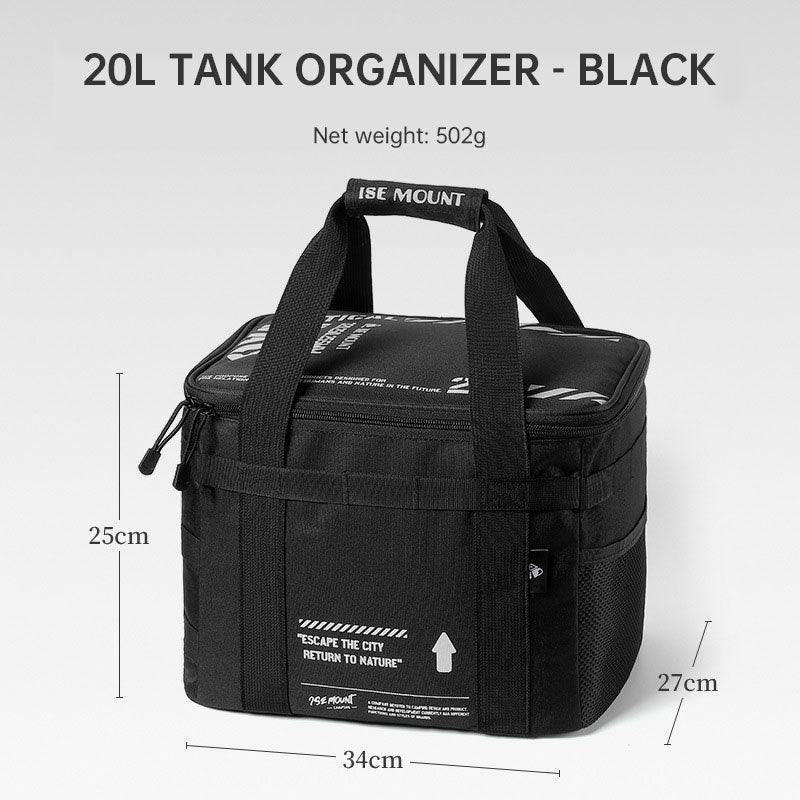 Outdoor Large Capacity Storage Bag 20L Set Pot Cooker Collision Resistant Multifunctional Portable Gas Tank Storage Bag Camping