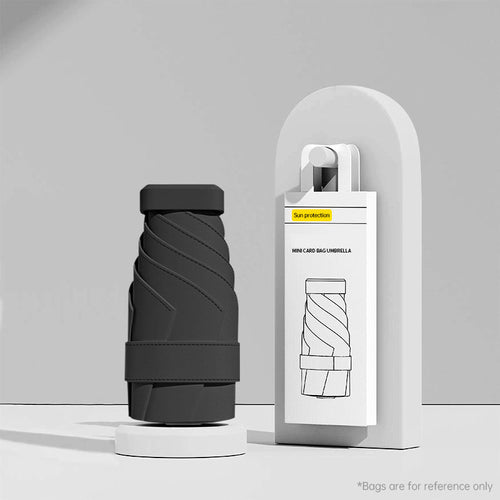Mini Umbrella: UV Protection, Compact, Portable for Women, Pocket-sized, Folding, Ideal for Travel.