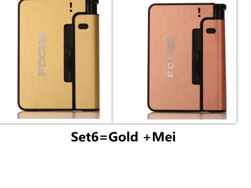 Aluminum alloy  flame automatic cigarette case