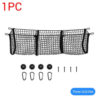 Three-column Luggage Net Three Basket Net Bag Trunk Storage Storage Net Bag