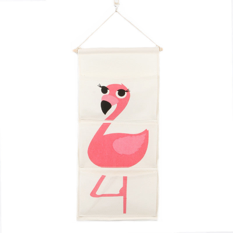 Youhan Animal Hanging Bag Zakka Cotton And Linen Cartoon Hanging Bag Storage Bag Behind The Door Shopping Bags Wall Decoration Hanging Bag