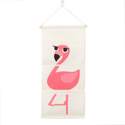 Youhan Animal Hanging Bag Zakka Cotton And Linen Cartoon Hanging Bag Storage Bag Behind The Door Shopping Bags Wall Decoration Hanging Bag