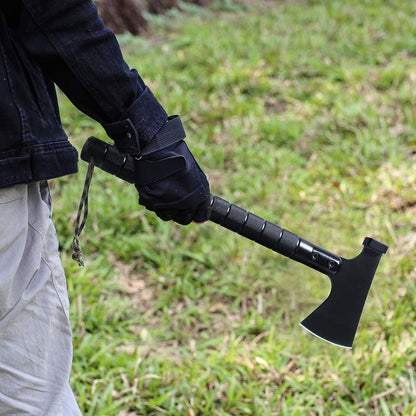 9-in-1 Portable Survival Axe, Multi-functional Tool For Jungle Camping, Tree Cutting, Hiking, Emergency, Outdoor Adventure, Backpacking, Bushcraft, And Wilderness Survival Gear