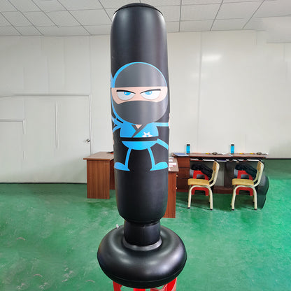 Leather Pattern Inflatable Boxing Column Tumbler Children's Vertical Fitness Vent Toys