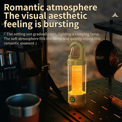 1PC Outdoor LED Camping Light Waterproof Portable Long Lasting Tent Light With Hanging Hook For Hiking Fishing Backpacking Strong Lighting