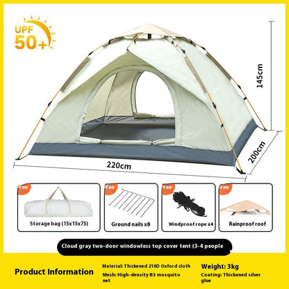 Outdoor Portable Folding Automatic Camping Tent