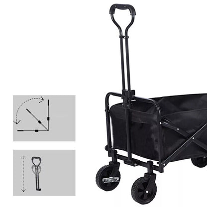 Large Foldable Outdoor Garden Beach Camping Trolley Cart 4 Wheel UK