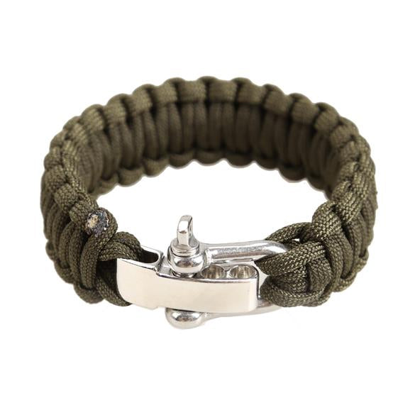 Adjustable Parachute Cord Tough 7-Strand Rope Bracelet Outdoor Survive Tool
