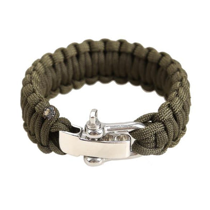 Adjustable Parachute Cord Tough 7-Strand Rope Bracelet Outdoor Survive Tool