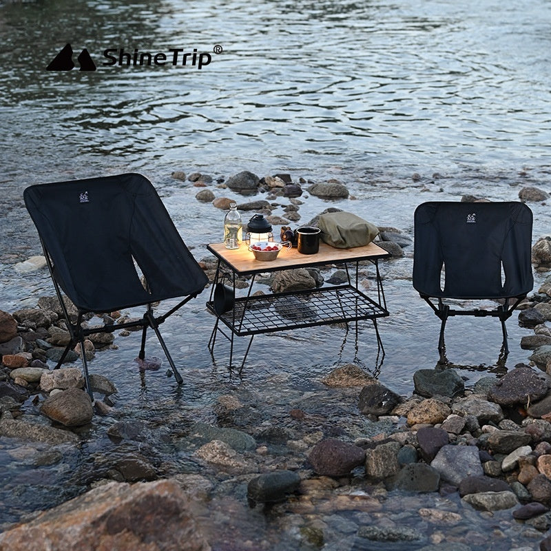 Lightweight Portable Foldable Outdoor Aluminum Alloy Moon Chair