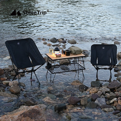 Lightweight Portable Foldable Outdoor Aluminum Alloy Moon Chair