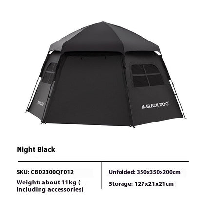 Outdoor Hexagonal Automatic Quickly Open Camping Tent
