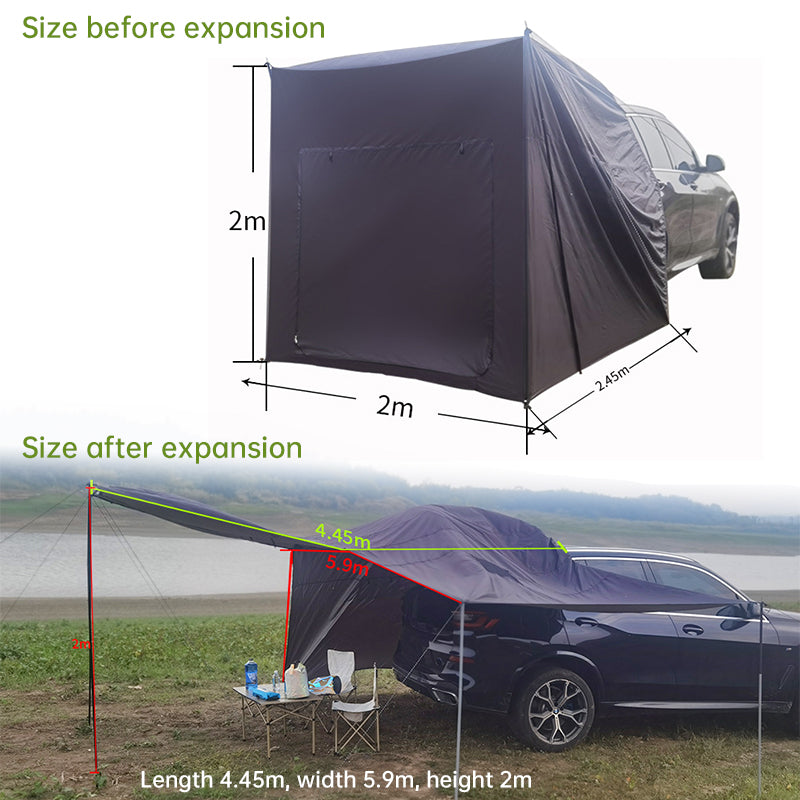 Large Multifunctional Outdoor Zipper Tents for Camping - Water - Repellent, Rainproof, Sunscreen, for Multiple People