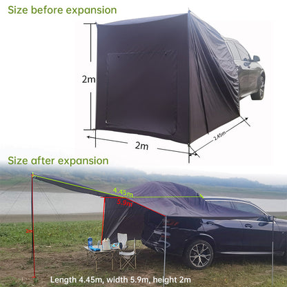 Large Multifunctional Outdoor Zipper Tents for Camping - Water - Repellent, Rainproof, Sunscreen, for Multiple People