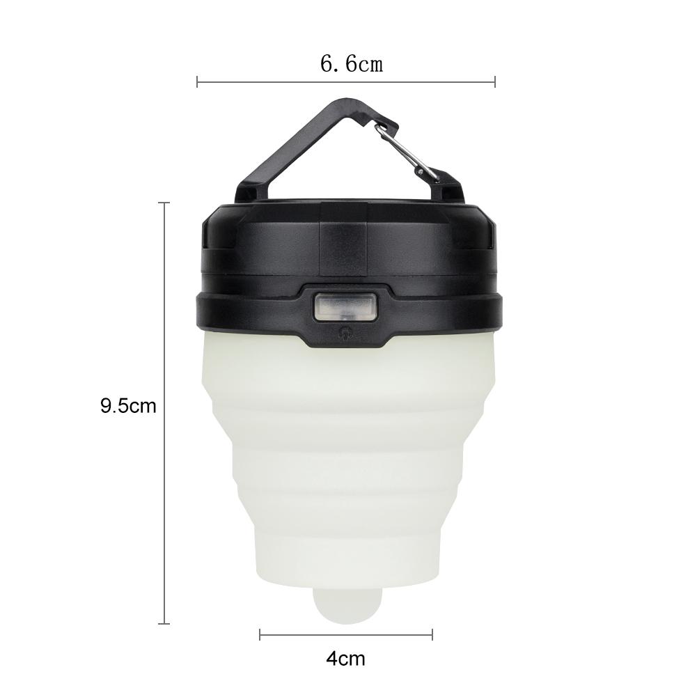 Retractable Camping Light LED Flashlight Portable Lantern 4 Modes Mini Hook Hanging TentEmergencyTorch Outdoor