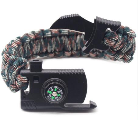 Braided Bracelet  Multi-function Paracord Survival  Outdoor Camping Rescue Emergency Rope