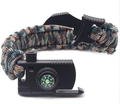Braided Bracelet  Multi-function Paracord Survival  Outdoor Camping Rescue Emergency Rope